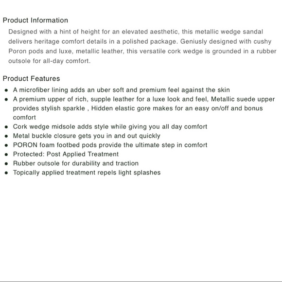 NIB Teva Mahonia 3-Point Slingback Wedge Thong Sandal Metallic Gray Leather 8 39 - Picture 12 of 12